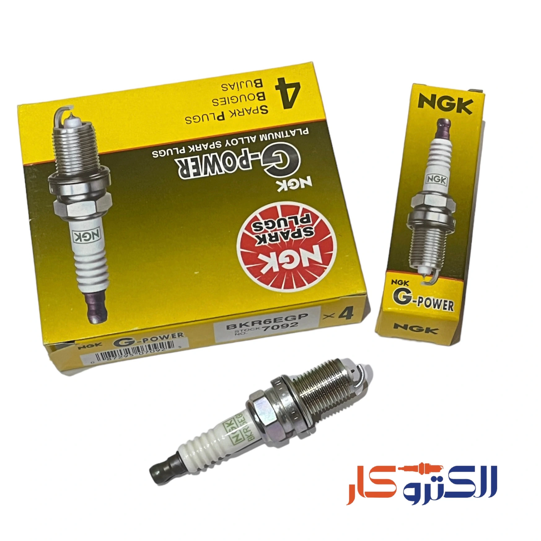 2024_04_13_17_15_IMG_4387-1.webp شمع سوزنی پلاتینیوم پایه کوتاه ان جی کی BKR6E-GP 7092 ژاپن - تصویر 1