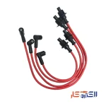 وایر تقویتی تمام سیلیکون دو سربرنجی پژو 405 (مقاومت صفر)