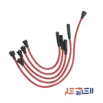 وایر تقویتی تمام سیلیکون دو سربرنجی پیکان کاربراتور (مقاومت صفر)