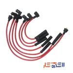 وایر تقویتی تمام سیلیکون دو سربرنجی نیسان پاترول 6 سیلندر(مقاومت صفر)