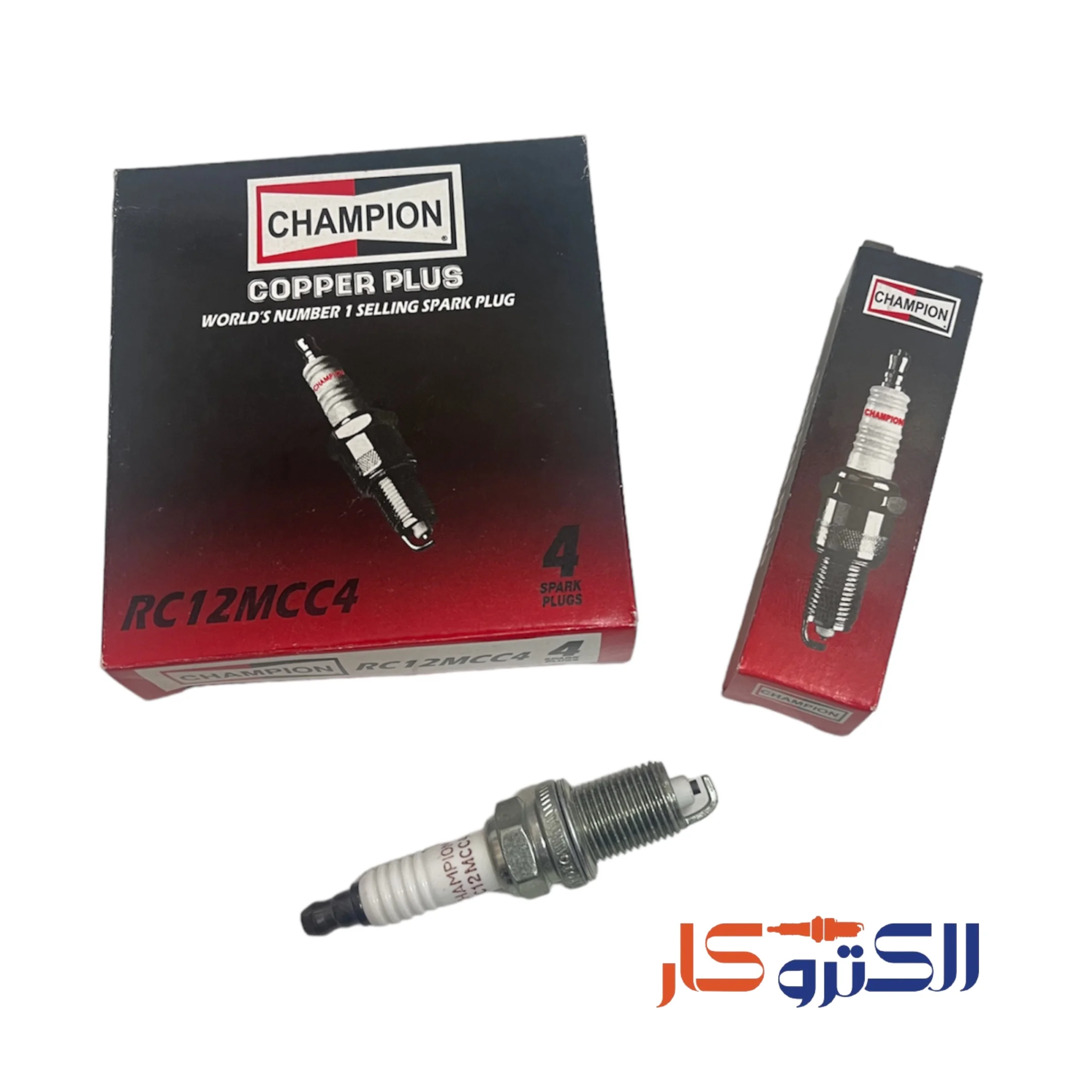 photo-output-22-1.webp شمع نیکلی تک پلاتین پایه کوتاه چمپیون RC12MCC4 آمریکا - تصویر 1